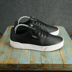 Puma Carina Black and White Women's Sneakers size 10
